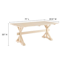Load image into Gallery viewer, Windchime 71&quot; Wood Dining Table by Modway
