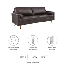 Load image into Gallery viewer, Valour 81&quot; Leather Sofa by Modway
