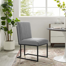Load image into Gallery viewer, Indulge Channel Tufted Fabric Dining Chair by Modway
