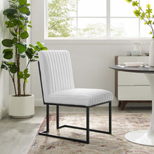 Load image into Gallery viewer, Indulge Channel Tufted Fabric Dining Chair by Modway
