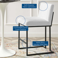 Load image into Gallery viewer, Indulge Channel Tufted Fabric Counter Stool by Modway
