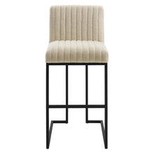 Load image into Gallery viewer, Indulge Channel Tufted Fabric Bar Stool by Modway
