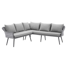 Load image into Gallery viewer, Endeavor Outdoor Patio Wicker Rattan Sectional Sofa by Modway
