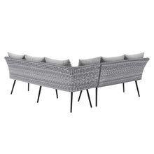 Load image into Gallery viewer, Endeavor Outdoor Patio Wicker Rattan Sectional Sofa by Modway
