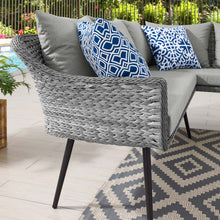 Load image into Gallery viewer, Endeavor Outdoor Patio Wicker Rattan Sectional Sofa by Modway
