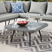 Load image into Gallery viewer, Endeavor Outdoor Patio Wicker Rattan Square Coffee Table by Modway
