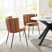 Load image into Gallery viewer, Virtue Vegan Leather Dining Chair Set of 2 by Modway
