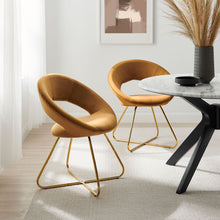 Load image into Gallery viewer, Nouvelle Performance Velvet Dining Chair Set of 2 by Modway
