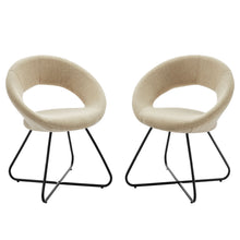 Load image into Gallery viewer, Nouvelle Upholstered Fabric Dining Chair Set of 2 by Modway
