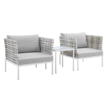 Load image into Gallery viewer, Harmony 3-Piece Sunbrella¨ Basket Weave Outdoor Patio Aluminum Seating Set by Modway
