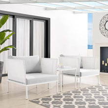 Load image into Gallery viewer, Harmony 3-Piece Sunbrella¨ Outdoor Patio Aluminum Seating Set by Modway
