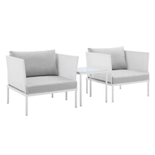 Load image into Gallery viewer, Harmony 3-Piece Sunbrella¨ Outdoor Patio Aluminum Seating Set by Modway
