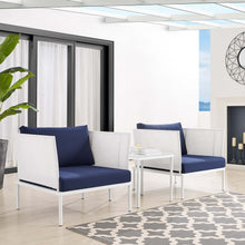 Load image into Gallery viewer, Harmony 3-Piece Sunbrella¨ Outdoor Patio Aluminum Seating Set by Modway
