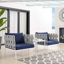 Load image into Gallery viewer, Harmony 3-Piece Sunbrella¨ Outdoor Patio Aluminum Seating Set by Modway
