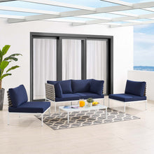 Load image into Gallery viewer, Harmony 4-Piece Sunbrella¨ Basket Weave Outdoor Patio Aluminum Seating Set by Modway
