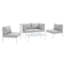 Load image into Gallery viewer, Harmony 4-Piece Sunbrella¨ Outdoor Patio Aluminum Seating Set by Modway
