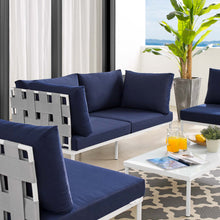 Load image into Gallery viewer, Harmony 4-Piece Sunbrella¨ Outdoor Patio Aluminum Seating Set by Modway
