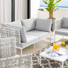 Load image into Gallery viewer, Harmony 5-Piece Sunbrella¨ Basket Weave Outdoor Patio Aluminum Seating Set by Modway
