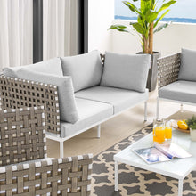 Load image into Gallery viewer, Harmony 5-Piece Sunbrella¨ Basket Weave Outdoor Patio Aluminum Seating Set by Modway
