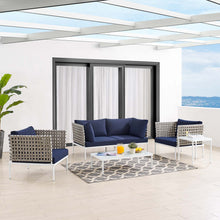 Load image into Gallery viewer, Harmony 5-Piece Sunbrella¨ Basket Weave Outdoor Patio Aluminum Seating Set by Modway
