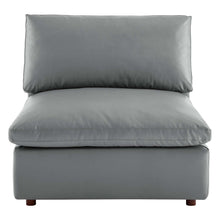 Load image into Gallery viewer, Commix Down Filled Overstuffed Vegan Leather Armless Chair by Modway
