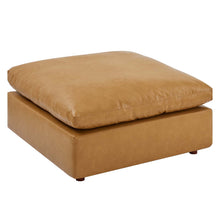 Load image into Gallery viewer, Commix Down Filled Overstuffed Vegan Leather Ottoman by Modway
