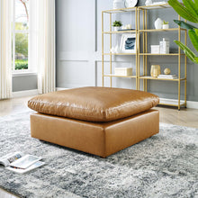Load image into Gallery viewer, Commix Down Filled Overstuffed Vegan Leather Ottoman by Modway
