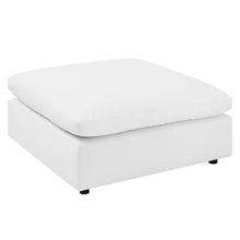 Load image into Gallery viewer, Commix Down Filled Overstuffed Vegan Leather Ottoman by Modway
