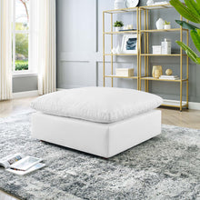 Load image into Gallery viewer, Commix Down Filled Overstuffed Vegan Leather Ottoman by Modway
