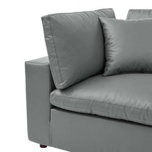 Load image into Gallery viewer, Commix Down Filled Overstuffed Vegan Leather Corner Chair by Modway

