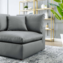 Load image into Gallery viewer, Commix Down Filled Overstuffed Vegan Leather Corner Chair by Modway

