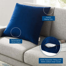 Load image into Gallery viewer, Enhance 24&quot; Performance Velvet Throw Pillow by Modway
