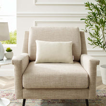 Load image into Gallery viewer, Enhance 18&quot; Lumbar Performance Velvet Throw Pillow by Modway
