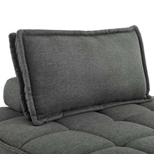 Load image into Gallery viewer, Saunter Tufted Fabric Armless Chair by Modway
