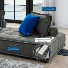 Load image into Gallery viewer, Saunter Tufted Fabric Armless Chair by Modway
