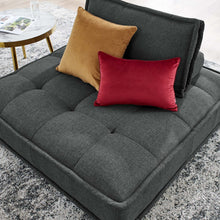 Load image into Gallery viewer, Saunter Tufted Fabric Armless Chair by Modway
