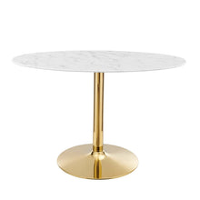 Load image into Gallery viewer, Verne 48&quot; Oval Artificial Marble Dining Table by Modway
