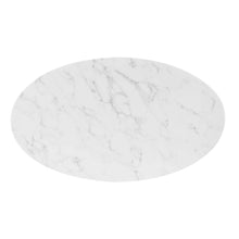 Load image into Gallery viewer, Verne 48&quot; Oval Artificial Marble Dining Table by Modway
