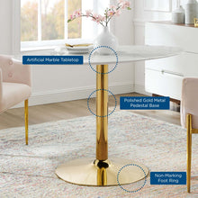 Load image into Gallery viewer, Verne 48&quot; Oval Artificial Marble Dining Table by Modway
