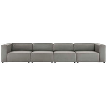 Load image into Gallery viewer, Mingle 4-Piece Vegan Leather Sectional Sofa by Modway

