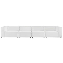 Load image into Gallery viewer, Mingle 4-Piece Vegan Leather Sectional Sofa by Modway
