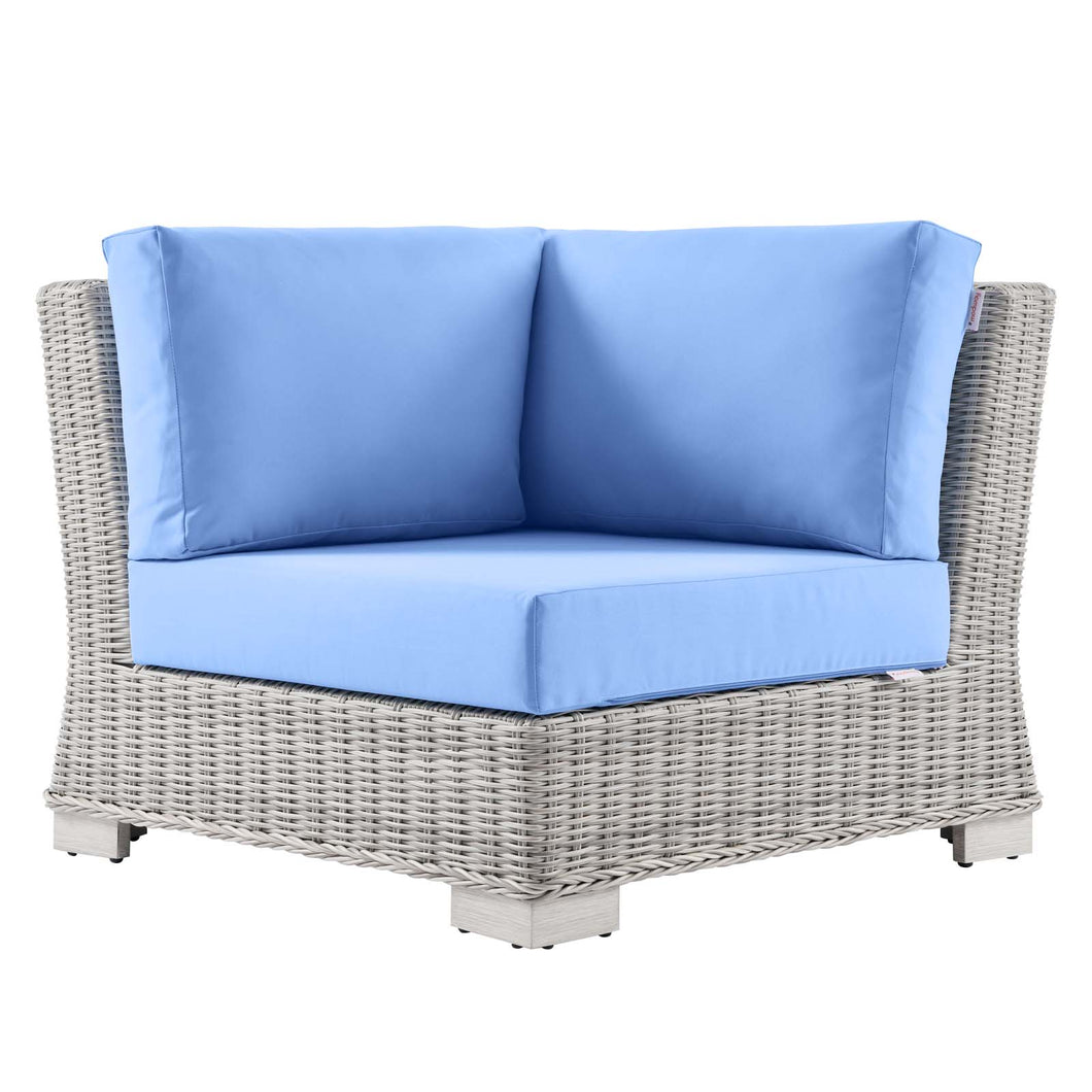 Conway Outdoor Patio Wicker Rattan Corner Chair by Modway