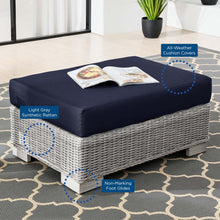 Load image into Gallery viewer, Conway Outdoor Patio Wicker Rattan Ottoman by Modway
