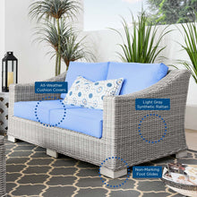 Load image into Gallery viewer, Conway Outdoor Patio Wicker Rattan Loveseat by Modway
