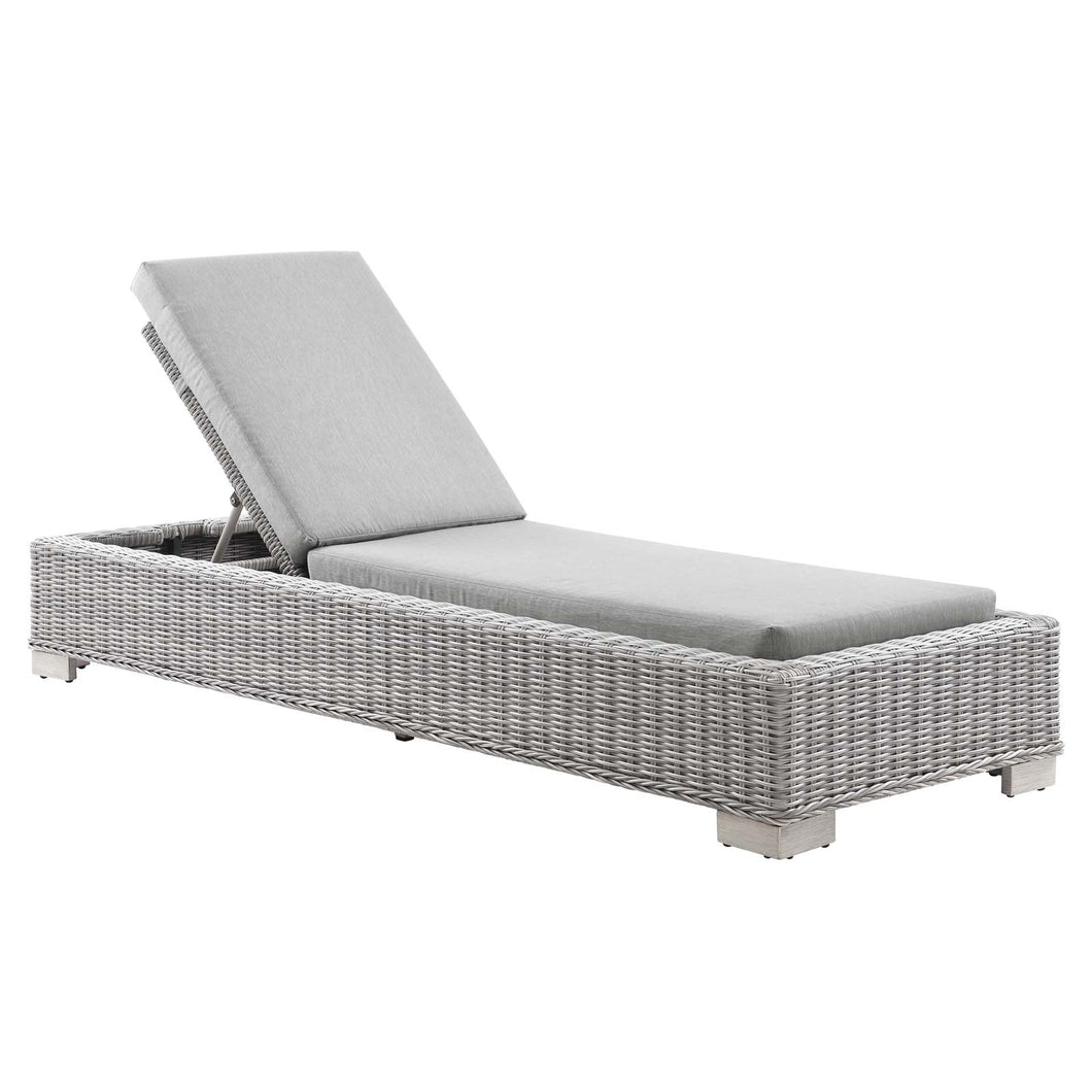 Conway Outdoor Patio Wicker Rattan Chaise Lounge by Modway