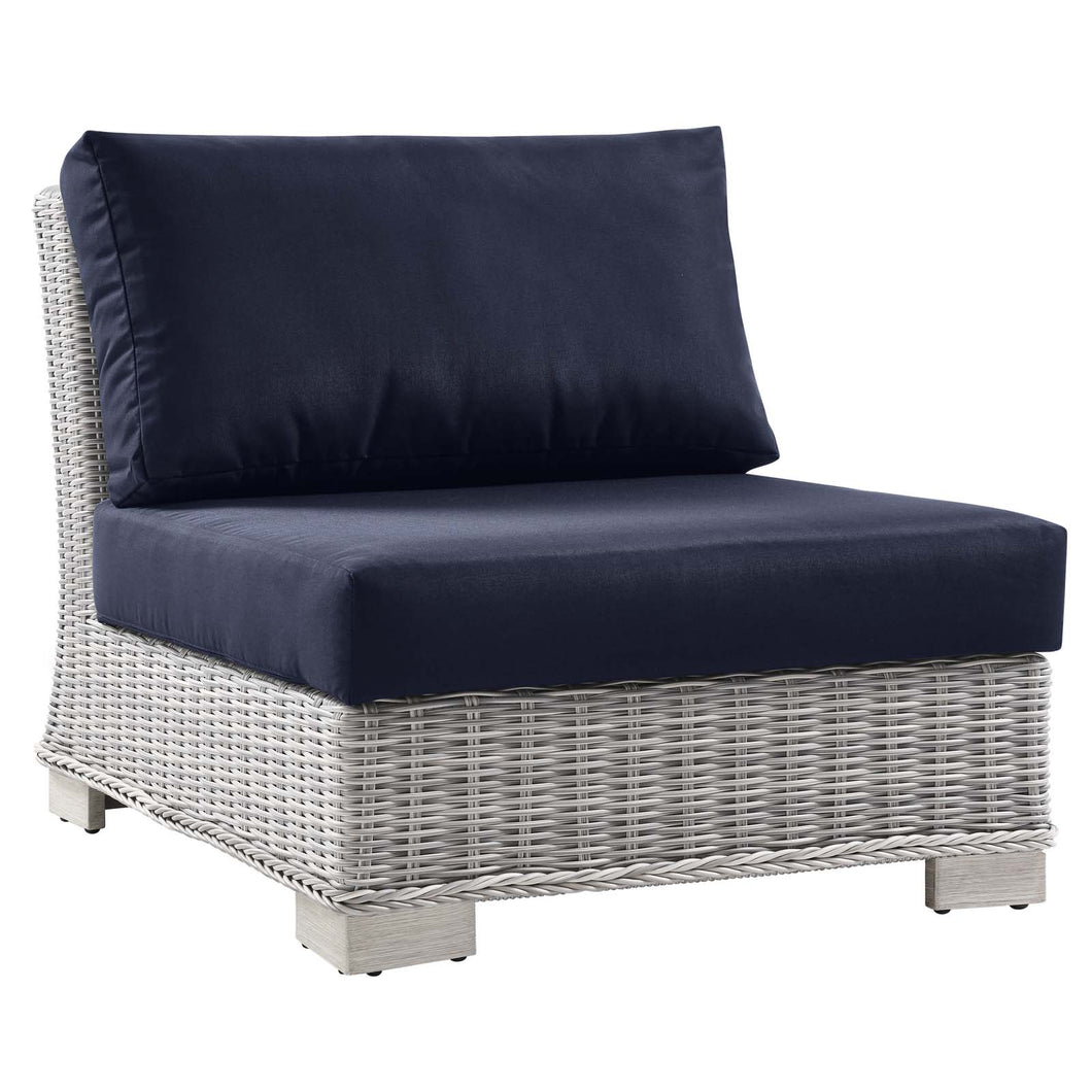 Conway Outdoor Patio Wicker Rattan Armless Chair by Modway