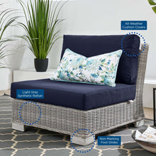 Load image into Gallery viewer, Conway Outdoor Patio Wicker Rattan Armless Chair by Modway
