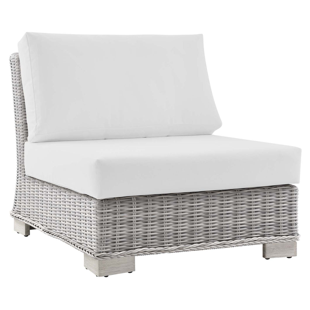 Conway Outdoor Patio Wicker Rattan Armless Chair by Modway