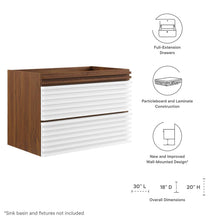 Load image into Gallery viewer, Render 30&quot; Wall-Mount Bathroom Vanity Cabinet (Sink Basin Not Included) by Modway
