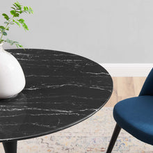 Load image into Gallery viewer, Lippa 36&quot; Round Faux Marble Dining Table by Modway
